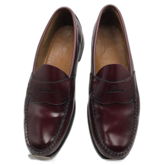 Weejuns GH Bass & Co Men's Burgundy Leather Slip On Penny Loafers 12D Preppy - Picture 8 of 12